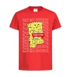 Детская футболка Bart Simpson Eat my shorts Красный фото