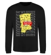 Світшот Bart Simpson Eat my shorts Чорний фото