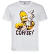 Мужская футболка Simpson coffee Белый Мужская футболка Simpson coffee Белый фото