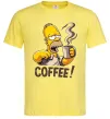 Мужская футболка Simpson coffee Лимонный Мужская футболка Simpson coffee Лимонный фото