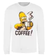 Свитшот Simpson coffee Белый фото