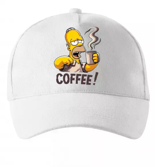 Кепка Simpson coffee Белый фото