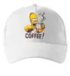 Кепка Simpson coffee Белый фото