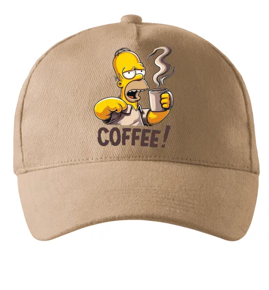 Кепка Simpson coffee Песочный фото