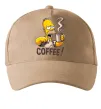 Кепка Simpson coffee Песочный фото