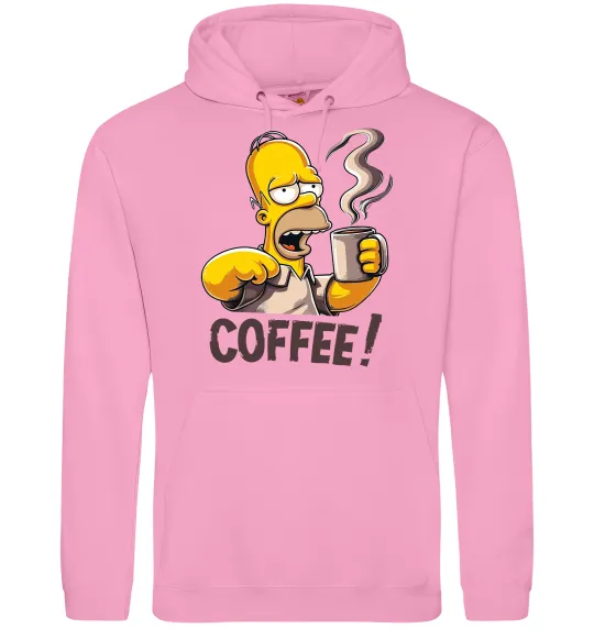 Мужская толстовка (худи) Simpson coffee Розовый фото