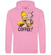 Женская толстовка (худи) Simpson coffee Розовый фото