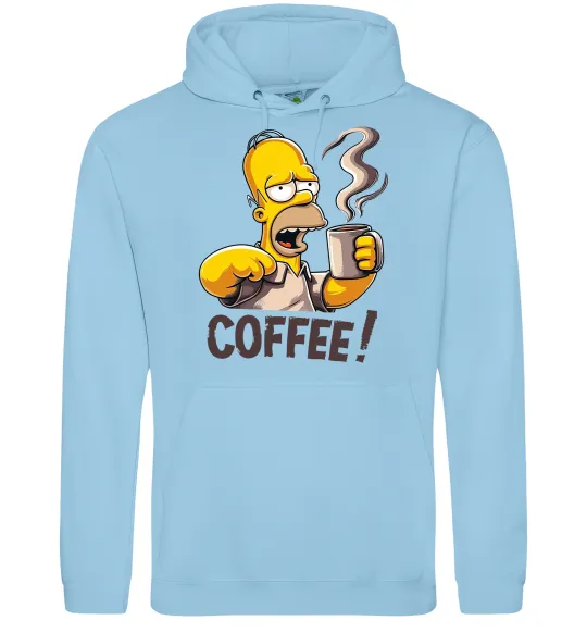Женская толстовка (худи) Simpson coffee Голубой фото