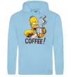 Женская толстовка (худи) Simpson coffee Голубой фото