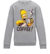 Детский Свитшот Simpson coffee Серый меланж фото