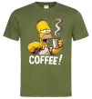 Мужская футболка Simpson coffee Оливковый Мужская футболка Simpson coffee Оливковый фото
