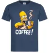 Мужская футболка Simpson coffee Темно-синий Мужская футболка Simpson coffee Темно-синий фото