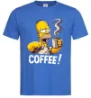 Мужская футболка Simpson coffee Ярко-синий Мужская футболка Simpson coffee Ярко-синий фото