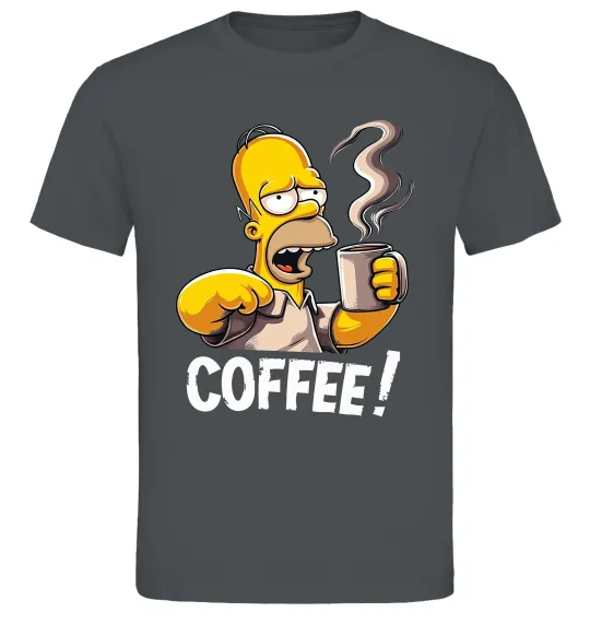 Мужская футболка Simpson coffee Графит фото