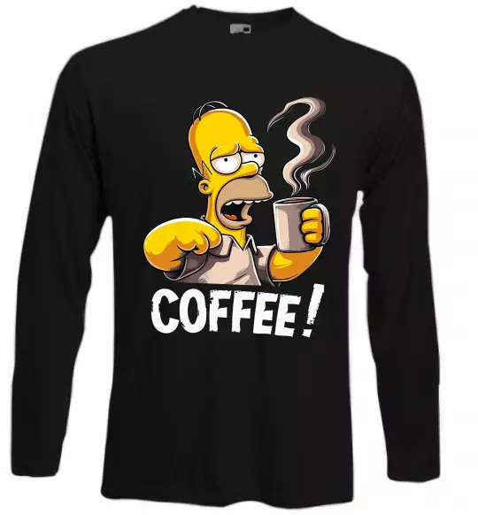 Лонгслив Simpson coffee Черный фото