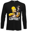 Лонгслив Simpson coffee Черный фото