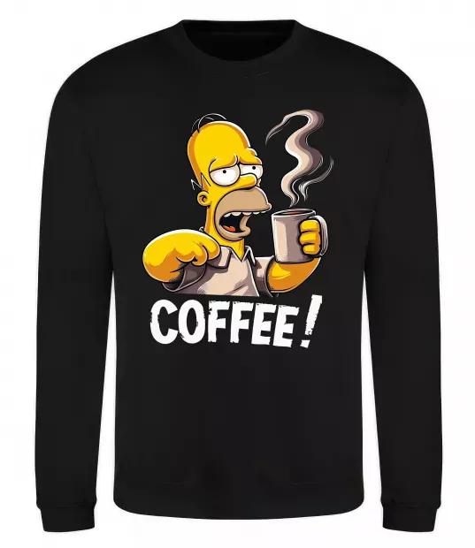 Свитшот Simpson coffee Черный фото