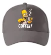 Кепка Simpson coffee Серый фото