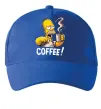 Кепка Simpson coffee Ярко-синий фото