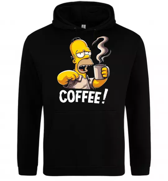 Женская толстовка (худи) Simpson coffee Черный фото