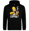 Женская толстовка (худи) Simpson coffee Черный фото