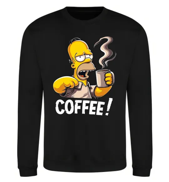 Свитшот Simpson coffee Черный фото