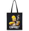 Эко-сумка Simpson coffee Черный фото