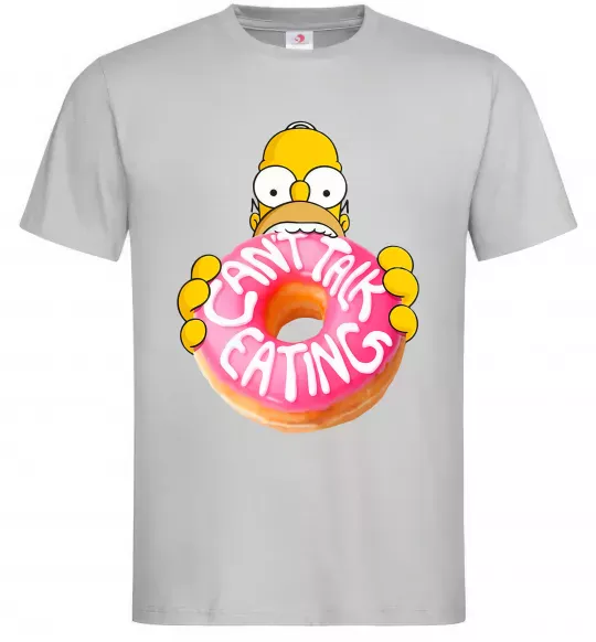 Чоловіча футболка Simpsons donut Сірий фото