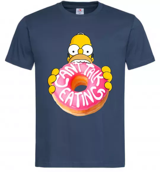 Чоловіча футболка Simpsons donut Темно-синій фото