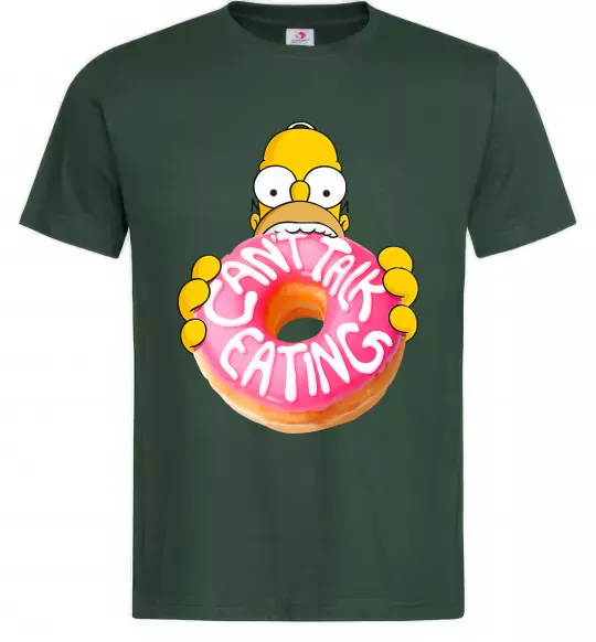 Чоловіча футболка Simpsons donut Темно-зелений фото