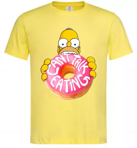Чоловіча футболка Simpsons donut Лимонний фото