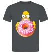 Чоловіча футболка Simpsons donut Графіт фото
