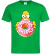 Чоловіча футболка Simpsons donut Зелений фото