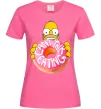 Женская футболка Simpsons donut Ярко-розовый фото