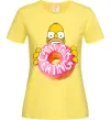 Женская футболка Simpsons donut Лимонный фото