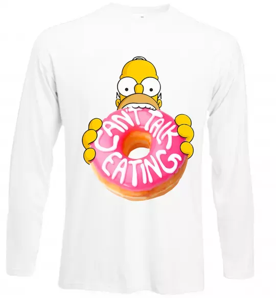 Лонгслив Simpsons donut Белый фото