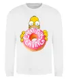 Свитшот Simpsons donut Белый фото
