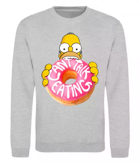 Свитшот Simpsons donut Серый меланж фото