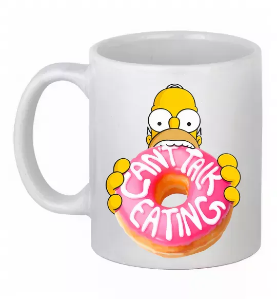 Чашка керамическая Simpsons donut Белый фото