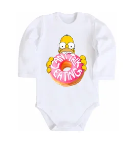 Детский боди Simpsons donut Белый фото
