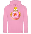 Мужская толстовка (худи) Simpsons donut Розовый фото