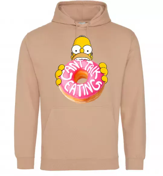 Чоловіча толстовка (худі) Simpsons donut Пісочний фото
