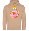 Чоловіча толстовка (худі) Simpsons donut Пісочний фото