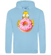 Мужская толстовка (худи) Simpsons donut Голубой фото