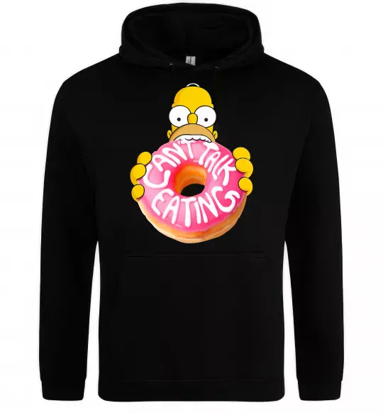 Женская толстовка (худи) Simpsons donut Черный фото
