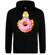 Женская толстовка (худи) Simpsons donut Черный фото
