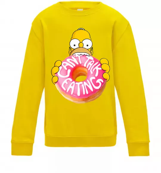 Детский Свитшот Simpsons donut Солнечно желтый фото