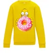Детский Свитшот Simpsons donut Солнечно желтый фото