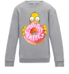 Детский Свитшот Simpsons donut Серый меланж фото