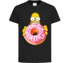 Детская футболка Simpsons donut Черный фото